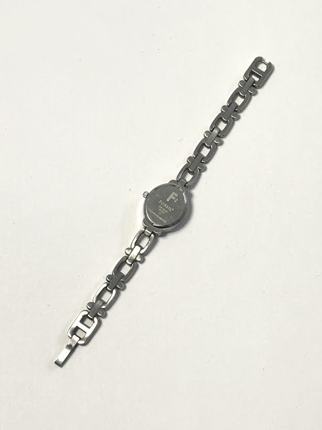 Brilliant Blue and Silver Fossil Watch