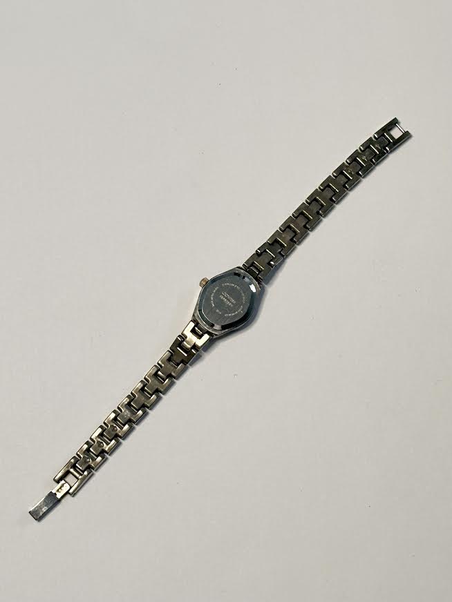 Classic Dual-toned Rhinestone Inlay Watch