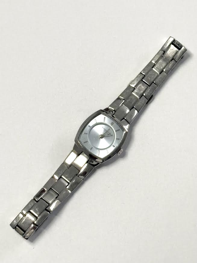 Chunky Icy Silver Y2K Kenneth Cole Watch