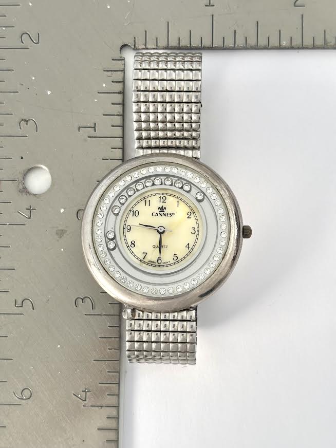 Silver Dancing Rhinestone Watch