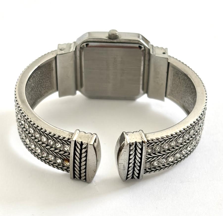Silver Open Cuff watch