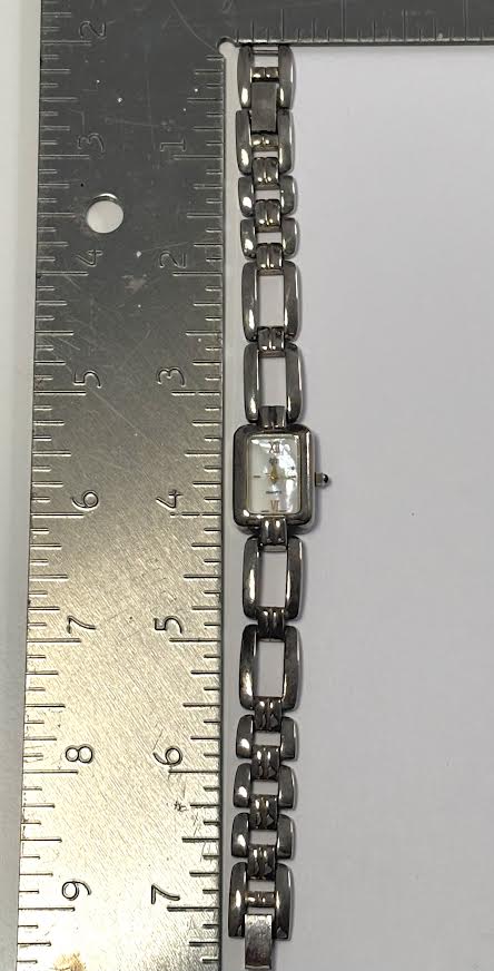 Vintage Silver and Pearlescent Vanderbilt Watch