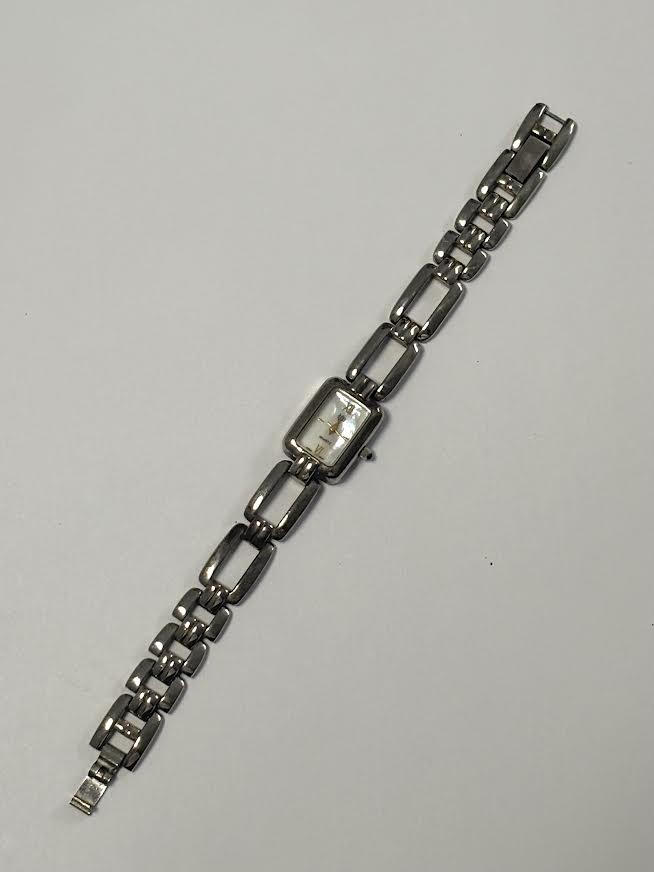 Vintage Silver and Pearlescent Vanderbilt Watch