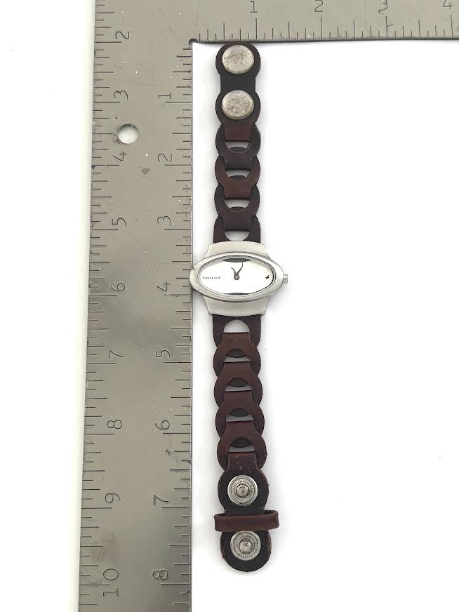Unique Brown Leather Watch