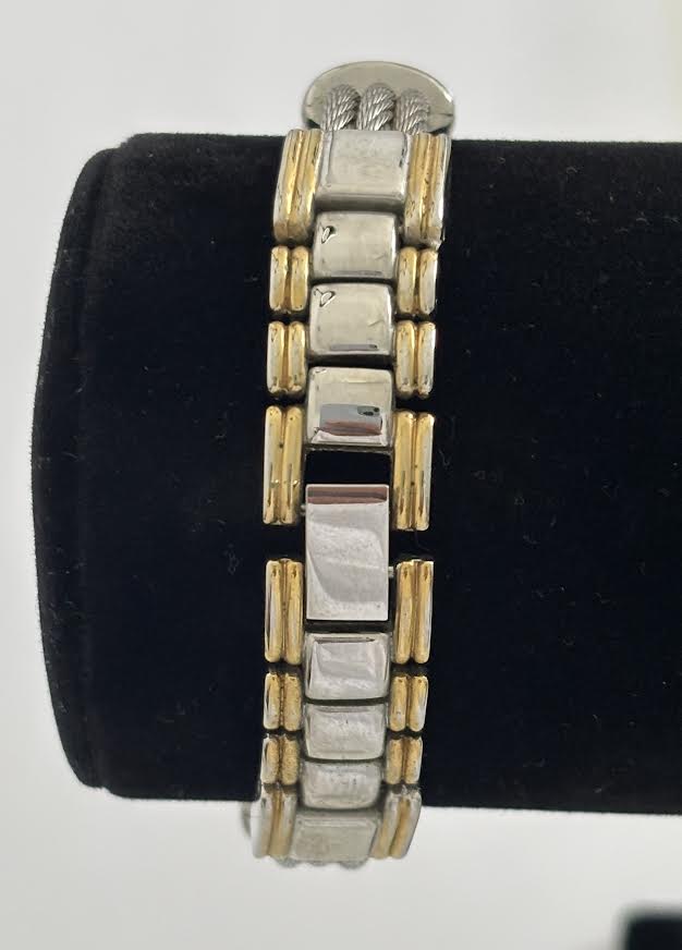 Two-toned Rhinestone Inlay Watch