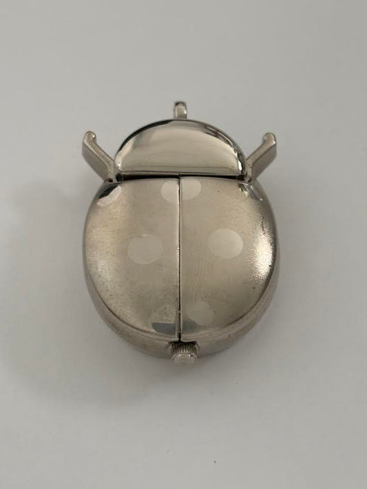 Silver Ladybug Timepiece
