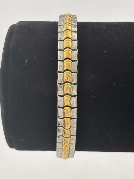 Small Expandable Two-Tone Watch