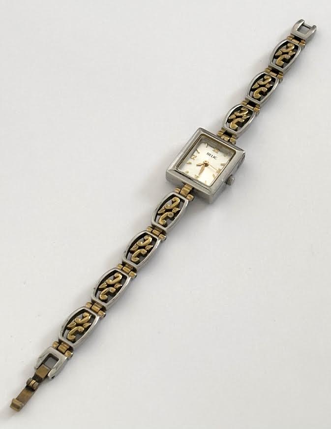 Dainty Dual-toned Square Watch