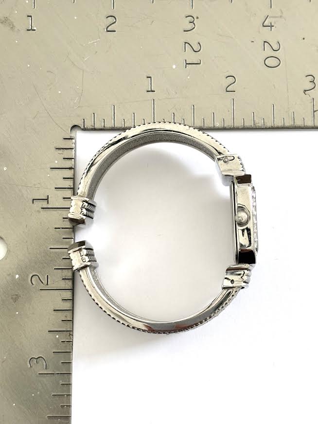 Silver Open Cuff watch