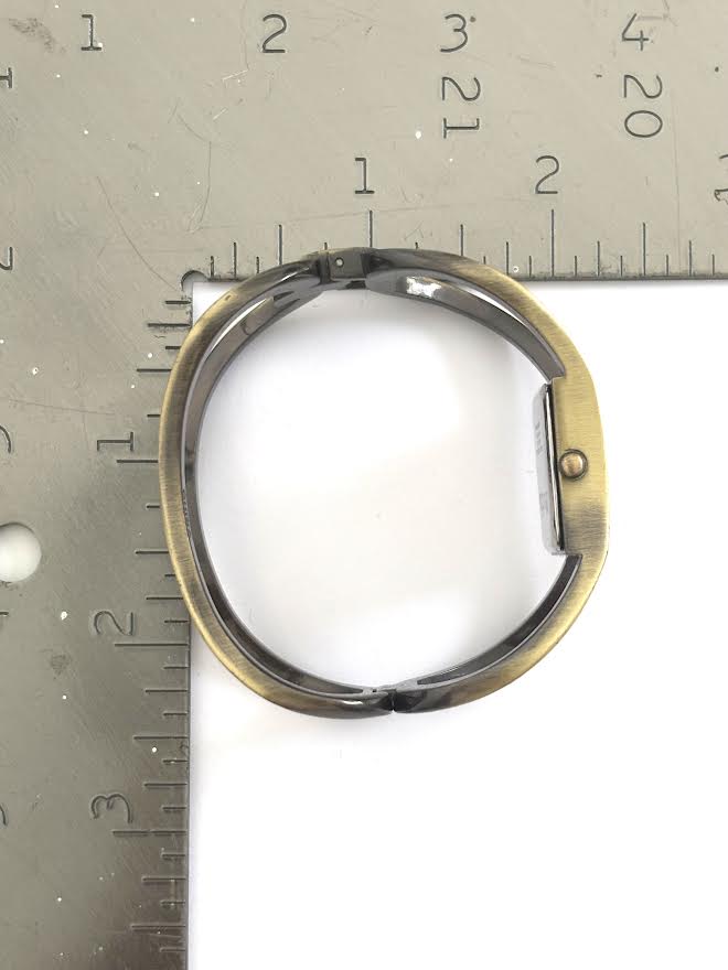 Bronze Bangle Cuff Watch