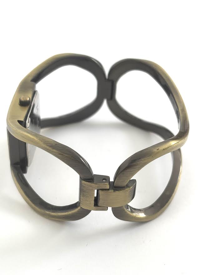 Bronze Bangle Cuff Watch