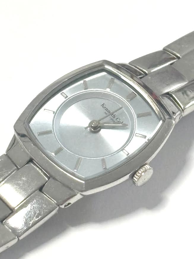 Chunky Icy Silver Y2K Kenneth Cole Watch