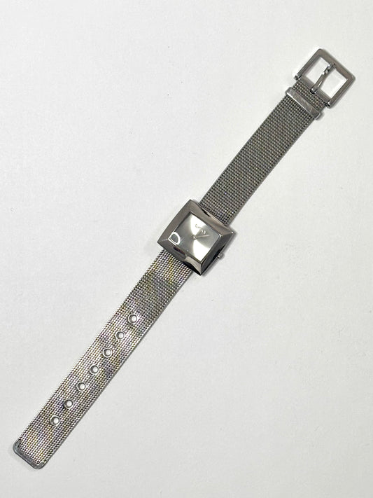 Square Silver Y2K DKNY with Adjustable Band