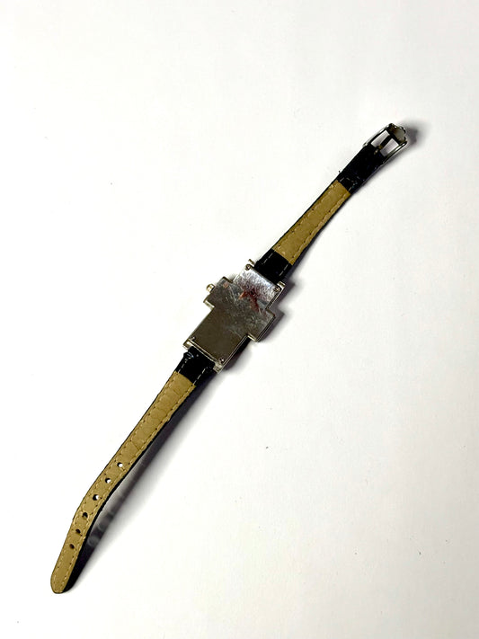 Silver and Navy Cross Watch