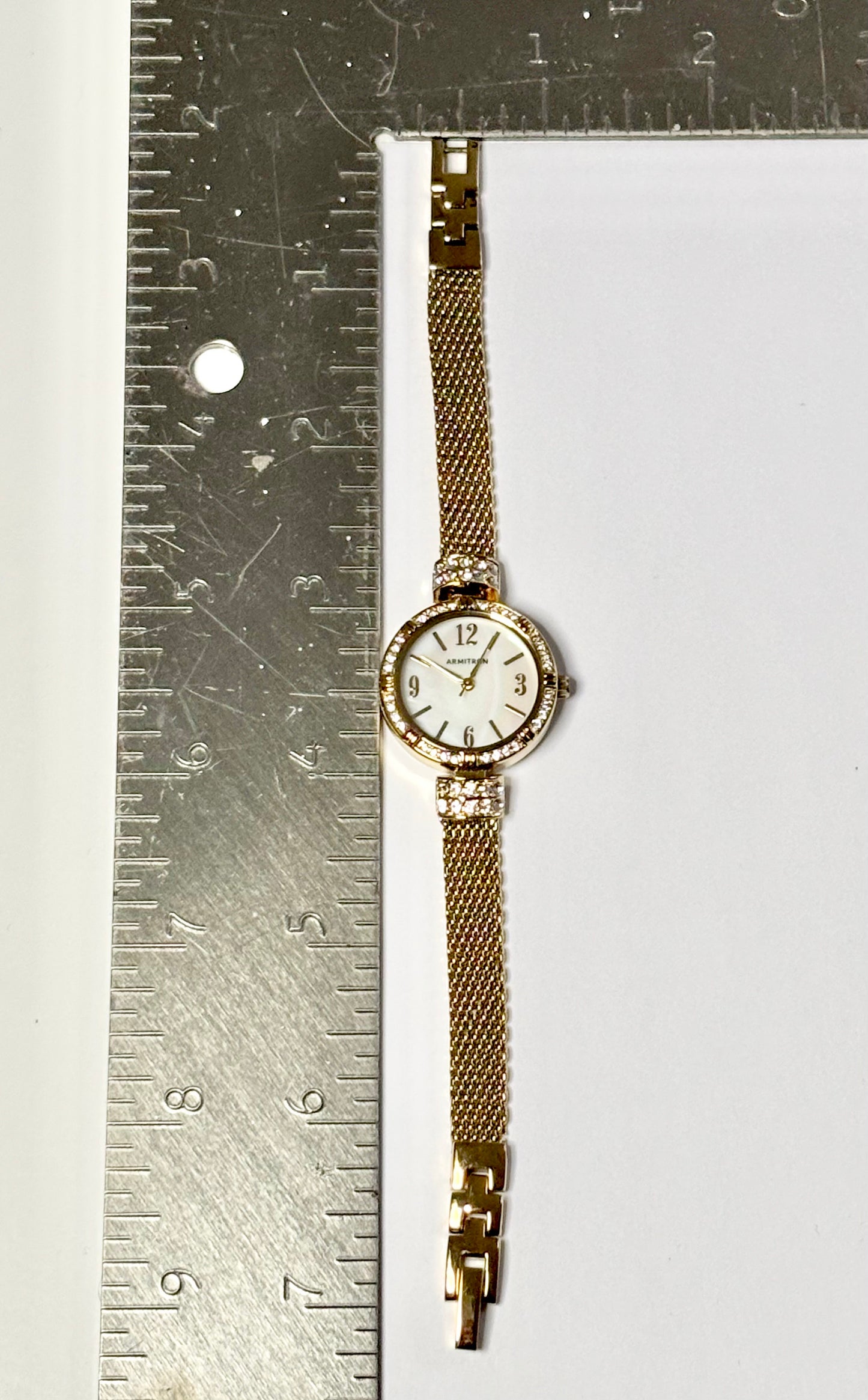 Gold and Crystal Watch