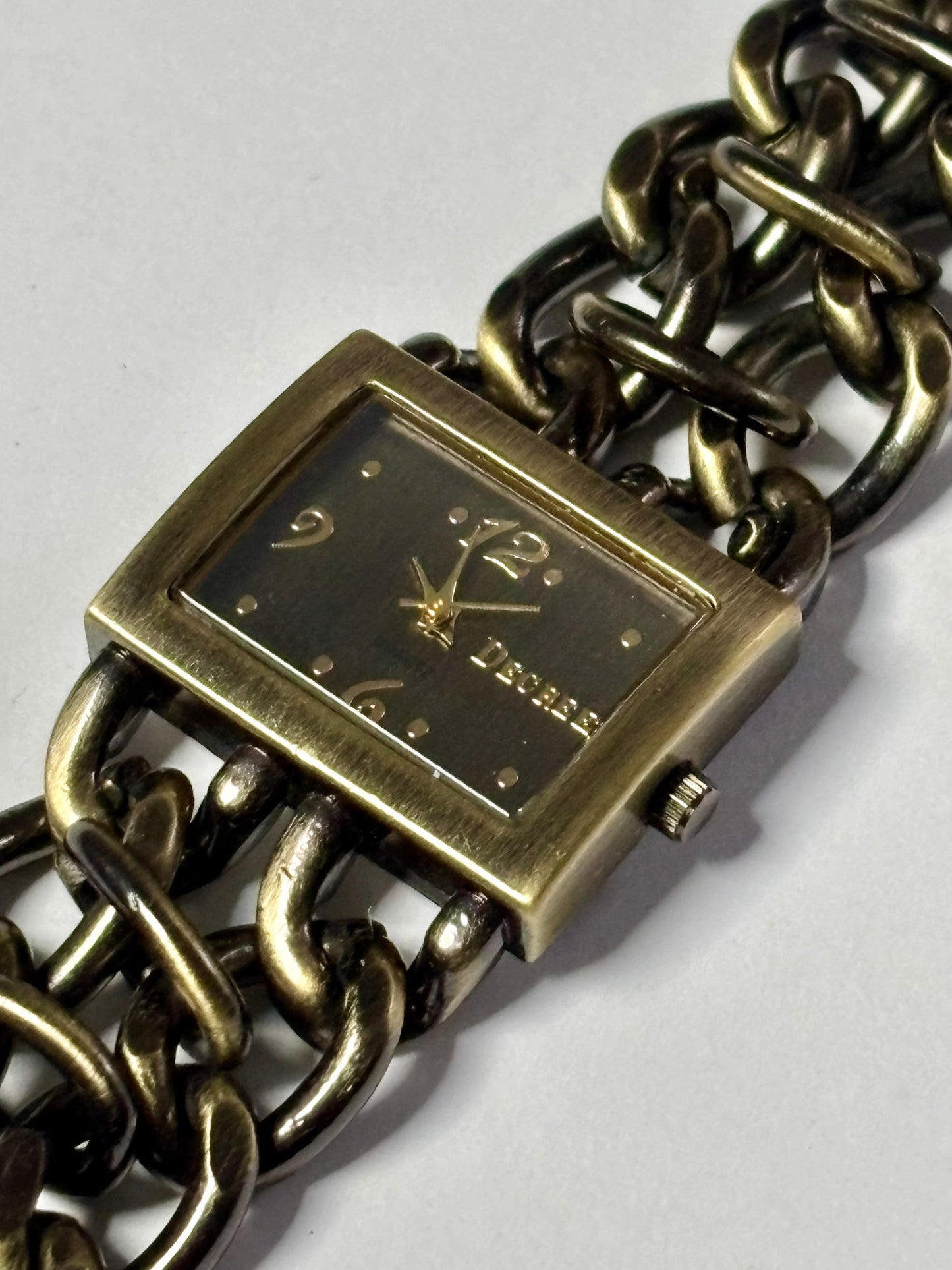 Chunky Chain Square Watch