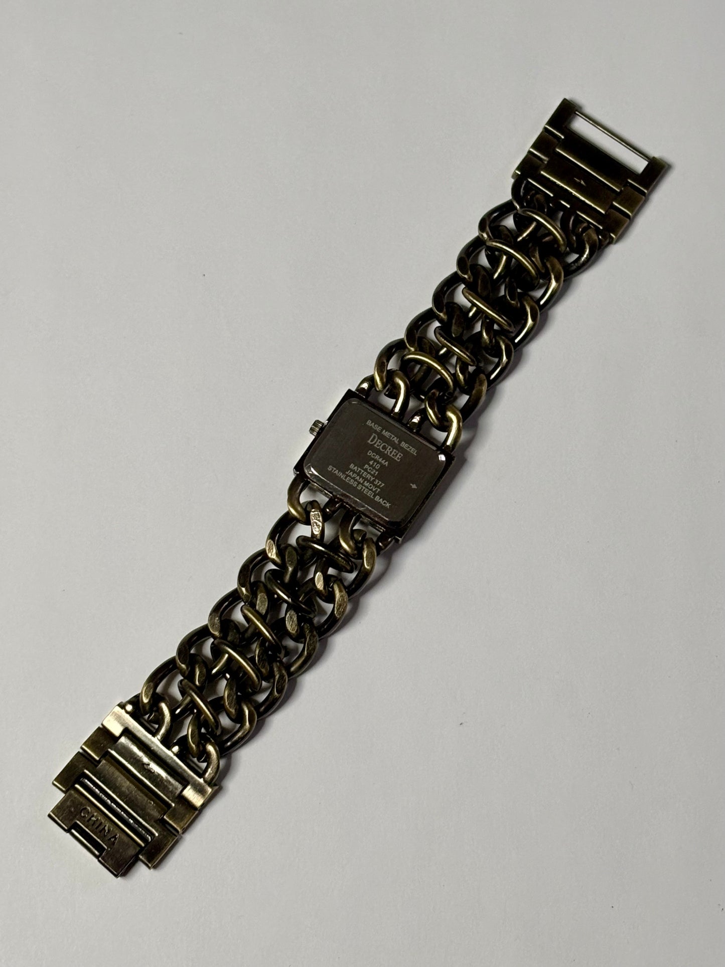 Chunky Chain Square Watch