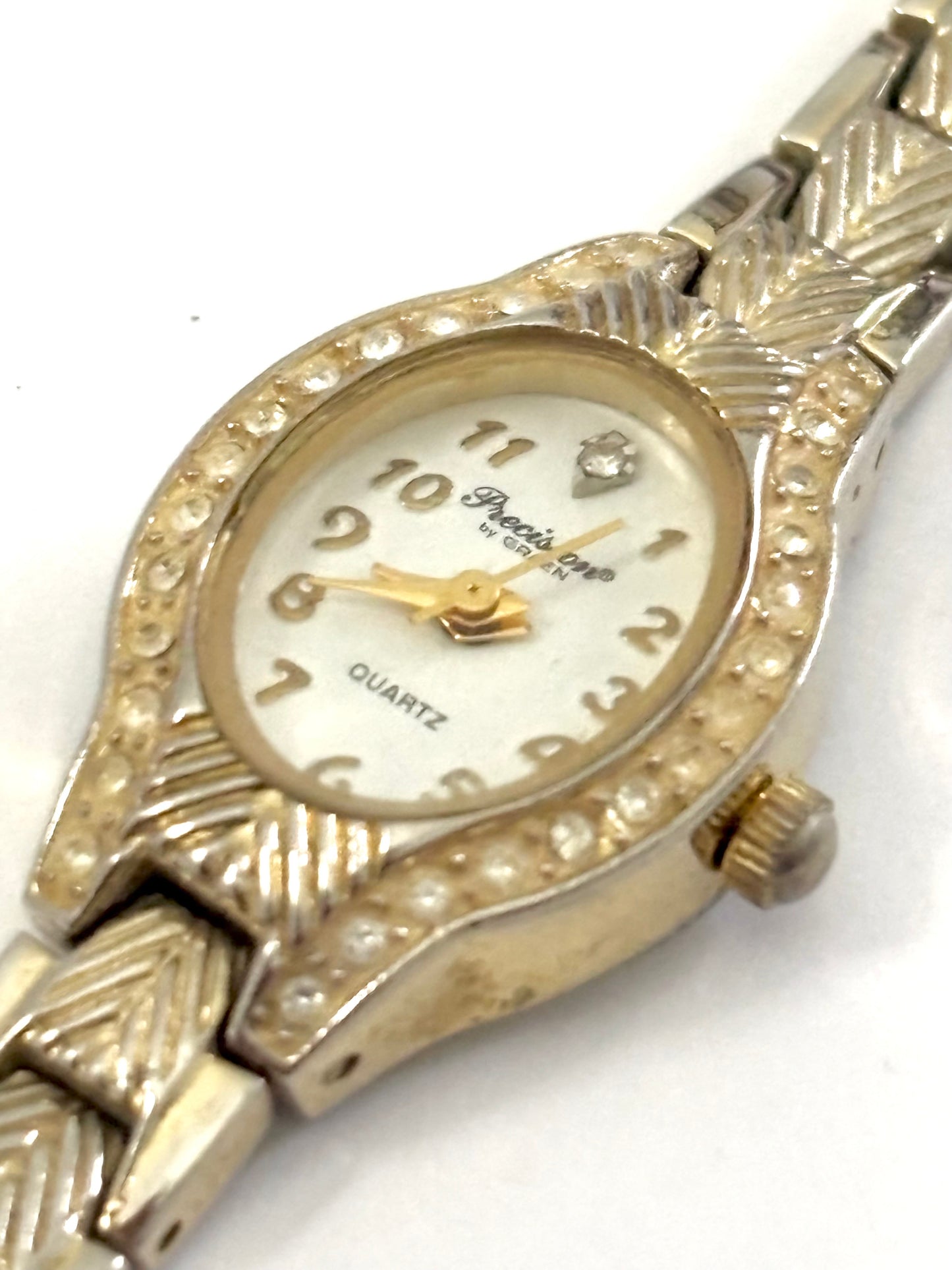 Ornate Gold and Rhinestone Watch
