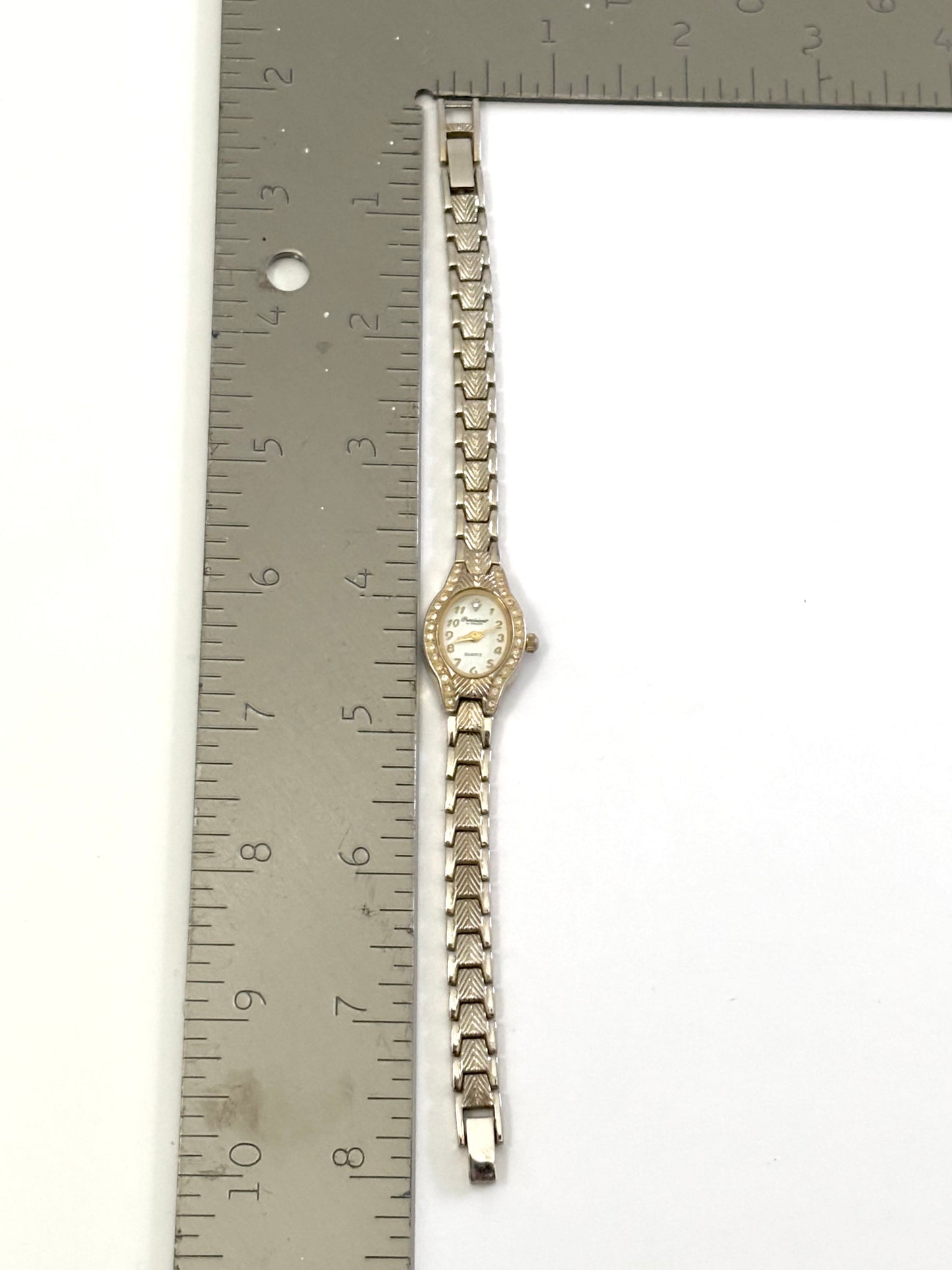 Ornate Gold and Rhinestone Watch