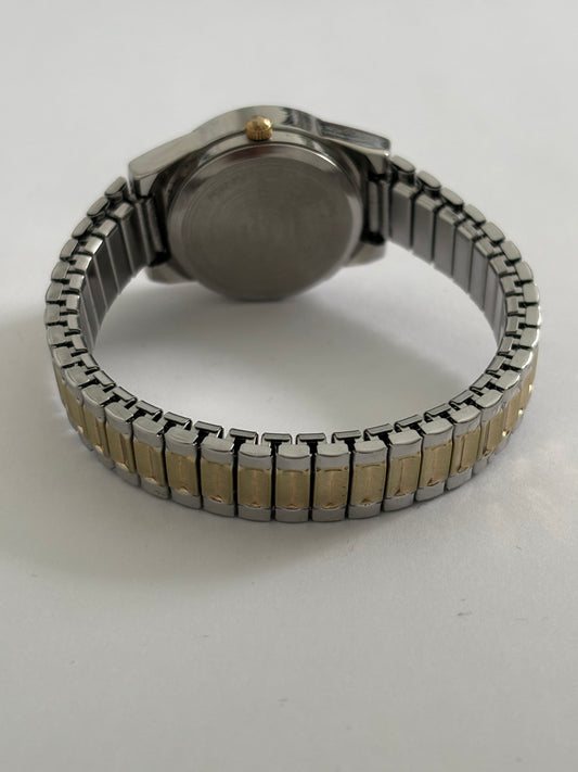 Mixed-Metal Gold and Silver Watch