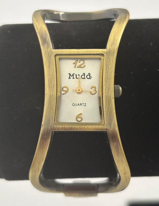 Bronze Bangle Cuff Watch