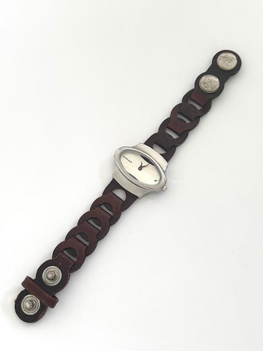 Unique Brown Leather Watch