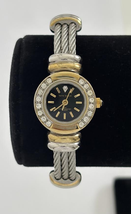 Two-toned Rhinestone Inlay Watch