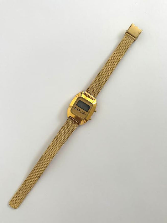 Digital gold watch