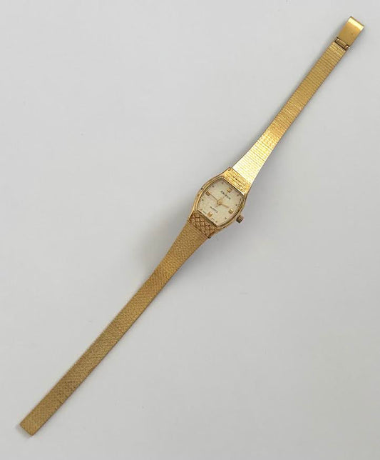 Adjustable Gold and Cream Watch.