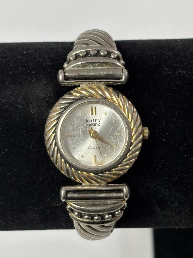 90's Expandable Dual-tone Kathy Ireland watch