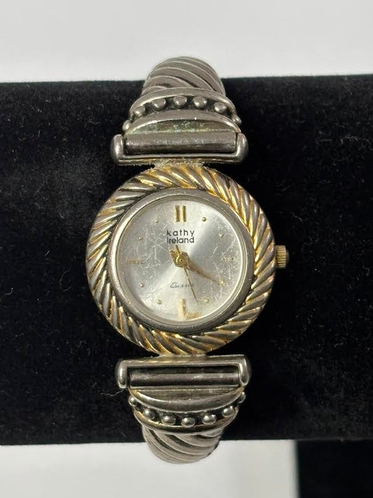 90's Expandable Dual-tone Kathy Ireland watch