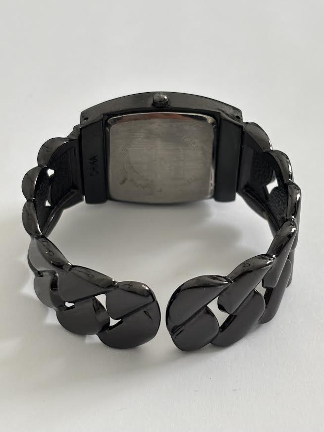 Gunmetal Chain Cuff Watch