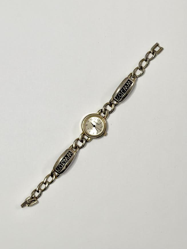 Delicate Silver What Would Jesus Do Watch