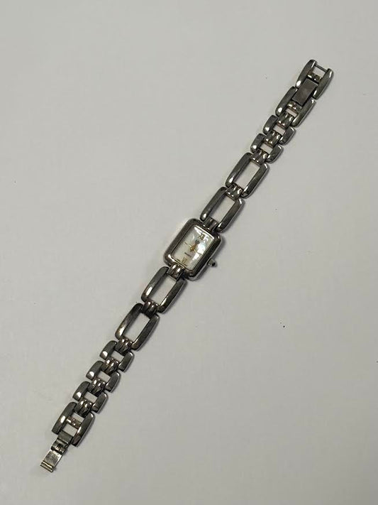 Vintage Silver and Pearlescent Vanderbilt Watch