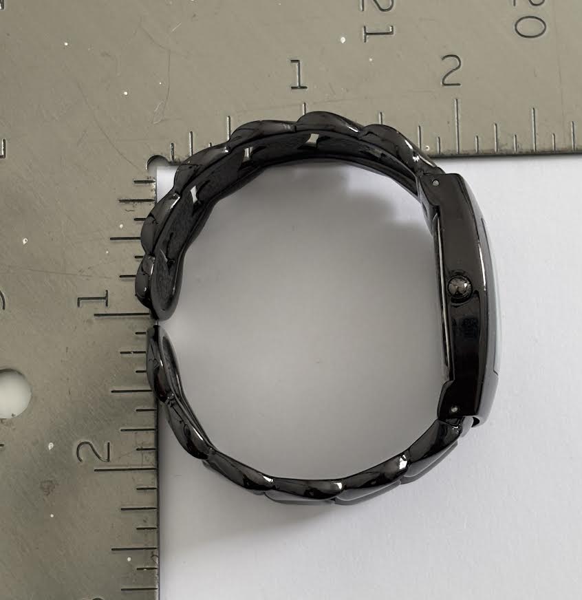 Gunmetal Chain Cuff Watch