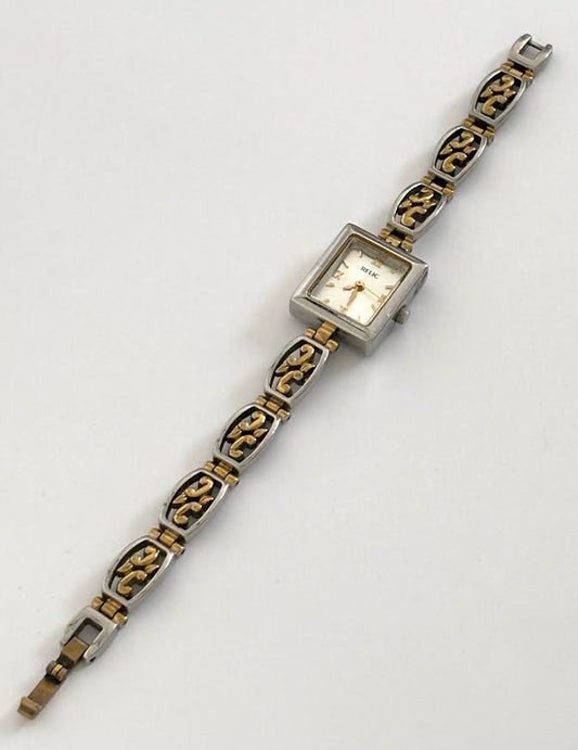Dainty Dual-toned Square Watch