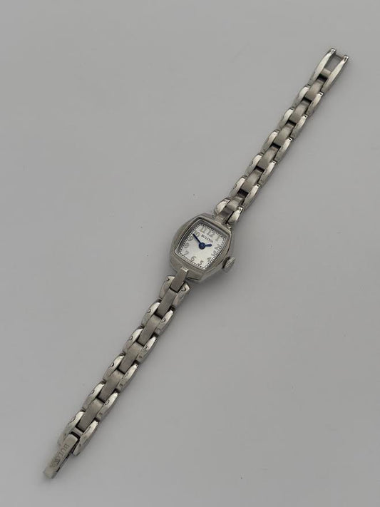 Silver on Silver Bulova Watch