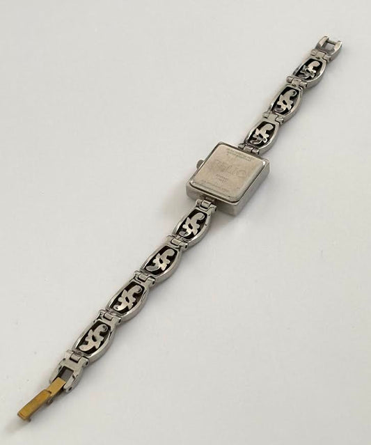 Dainty Dual-toned Square Watch