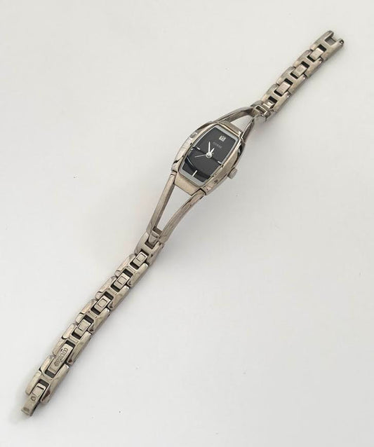 Sleek Silver and Black Guess Watch