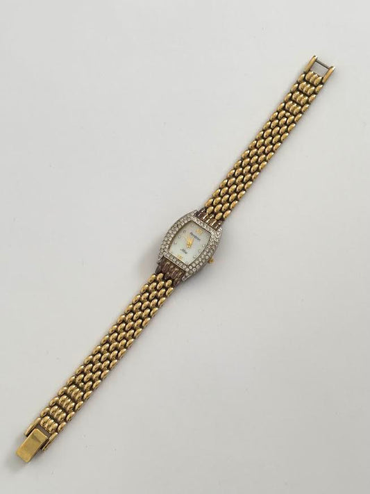 1980's Gold Link Bracelet Band Watch