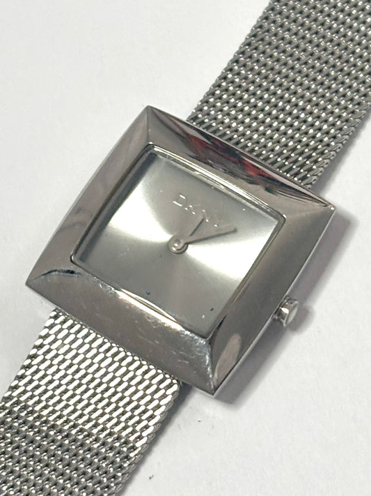 Square Silver Y2K DKNY with Adjustable Band