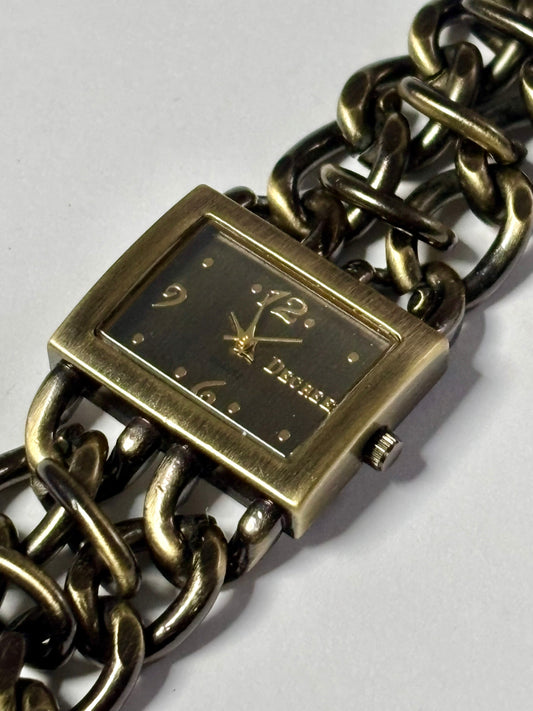 Chunky Chain Square Watch