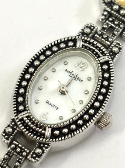 Vintage Marcasite Style Watch