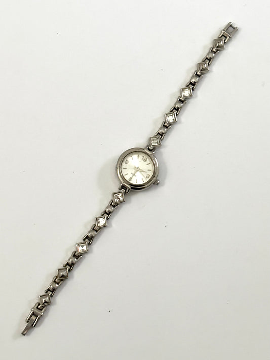 Dainty Vintage Avon Silver and Gemstone Watch