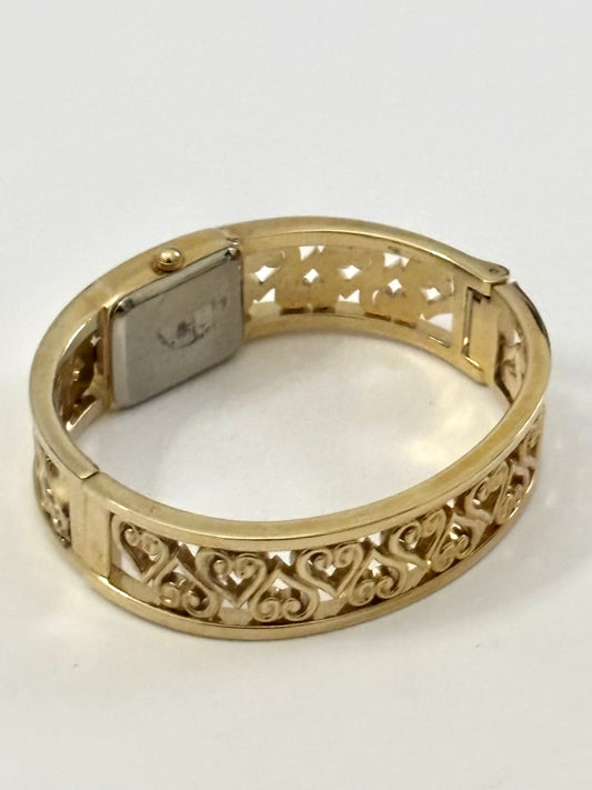 Golden Heart Cuff watch