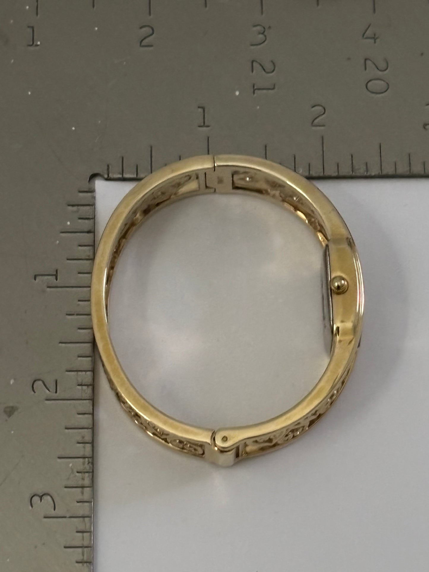 Golden Heart Cuff watch